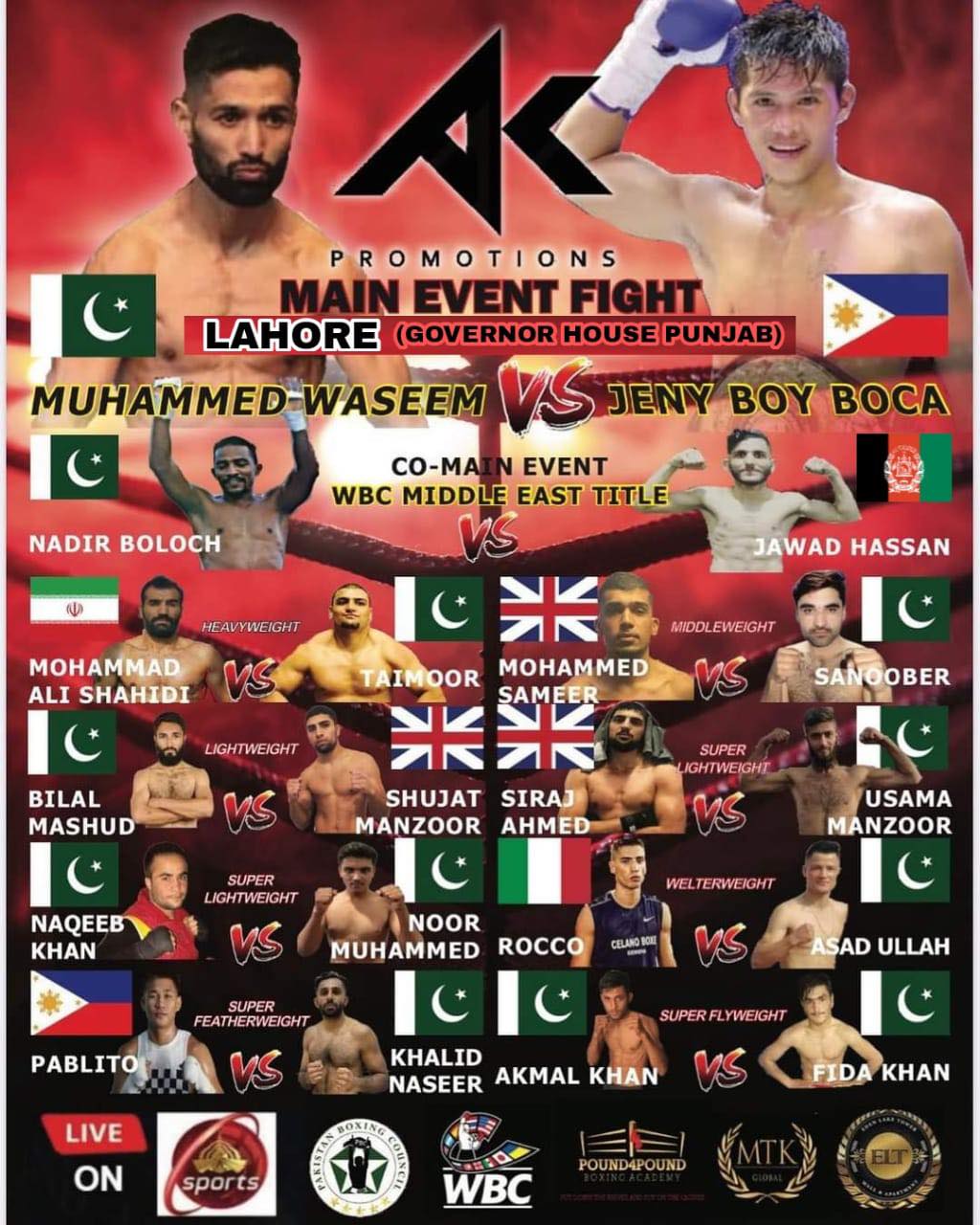 Amir Khan Promotions Professional Boxing Event